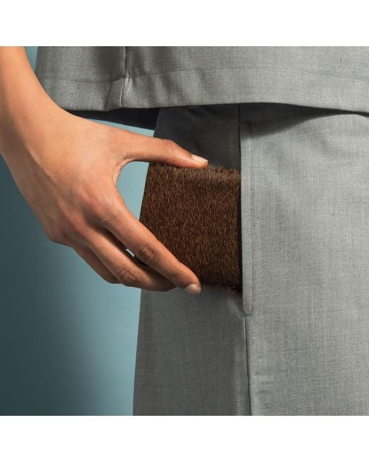 godi. Brown Handmade Cow Hair-On-Hide Bifold Wallet – Minimal Leather Wallet for men