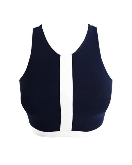 Lula-Ru Blue Charlotte Swim And Gym Top