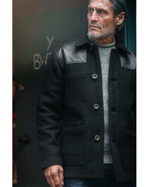 &SONS Trading Co Black Curtis Donkey Jacket for men