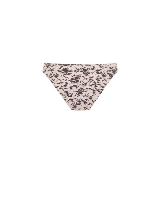 Pcfg White The Solar Reflections V-Cut Bikini Bottom