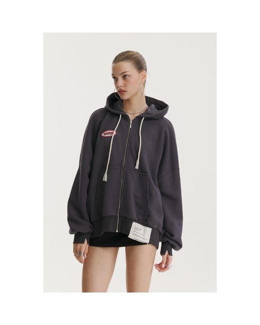 mysimplicated Gray Dept. Graphite Hoodie for men