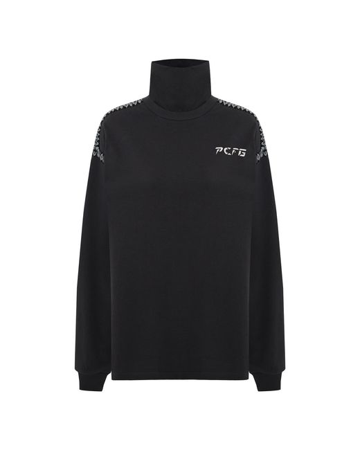 Pcfg Black High Neck Tee for men