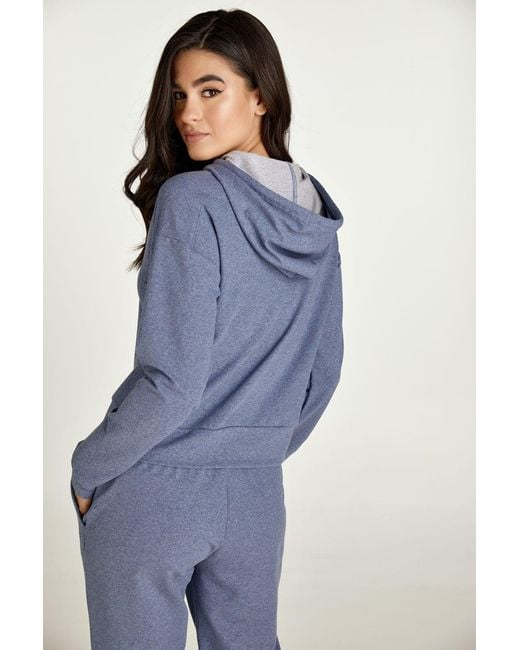 Conquista Blue Mélange Hooded Sweatshirt