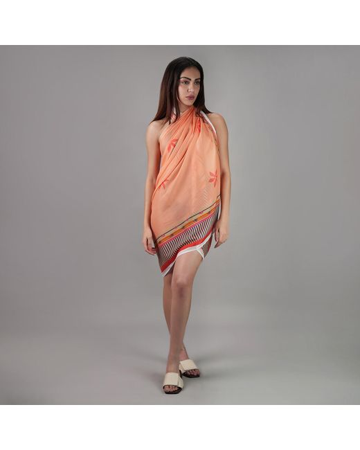 DHARA SHETH DUBAI Pink Peach Blossom Resort Sarong