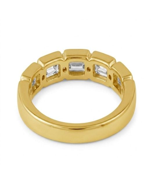 Artisan Metallic 14K Emerald Cut Diamond Eternity Band Ring