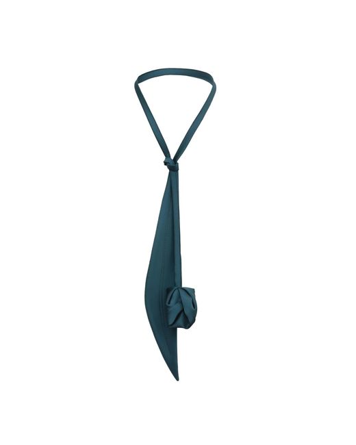 Julia Allert Metallic Versatile Transformable Handmade Tie-Belt Dark