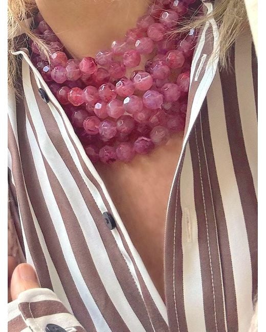 Fairchild Baldwin Red Bella Hibiscus Necklace