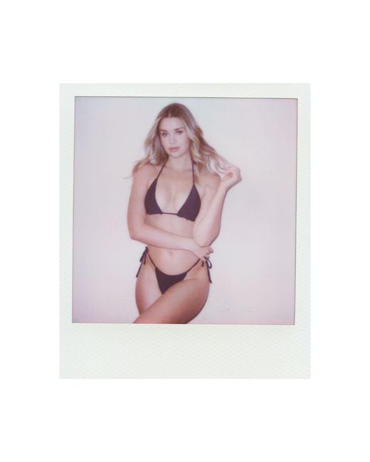 Playaluxe Black Waikiki Triangle String Bikini Set