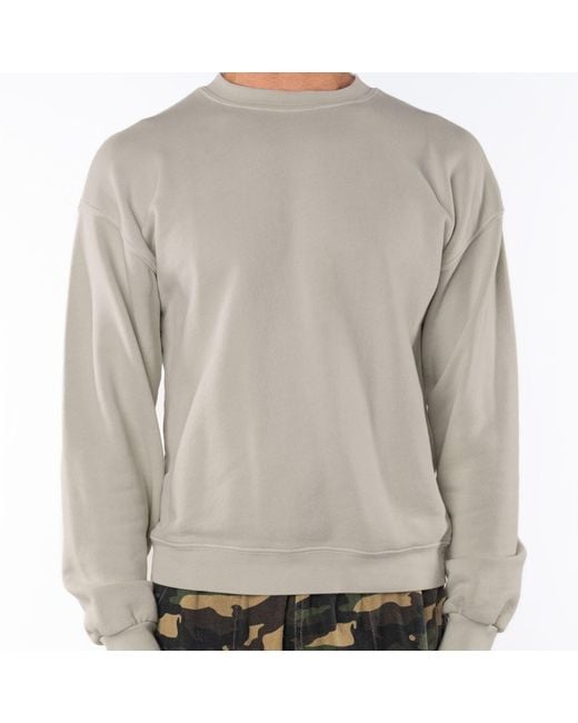 Ariko White Sandstone Post Surf Crew Sweat for men