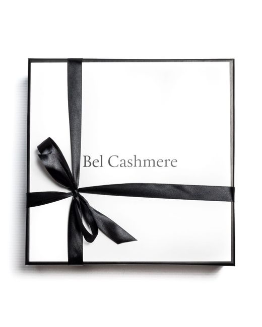 Bel Cashmere Gray Cashmere Foulard With Fringes Organic