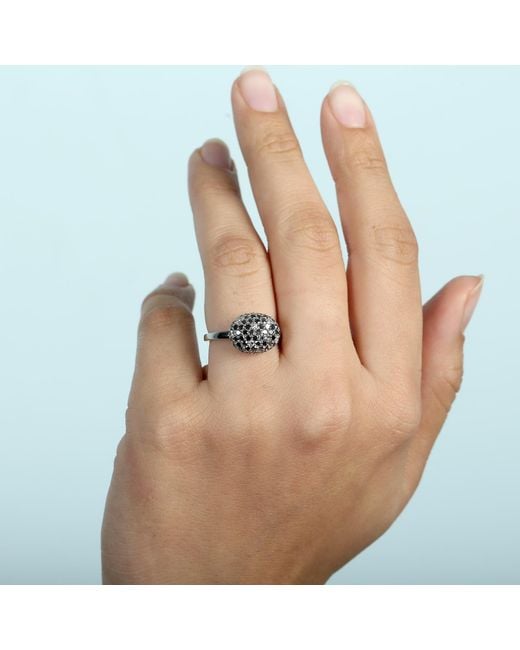 Artisan Metallic Diamond Cluster Ring