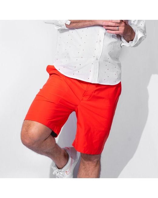 SNIDER Red Bermuda Shorts for men
