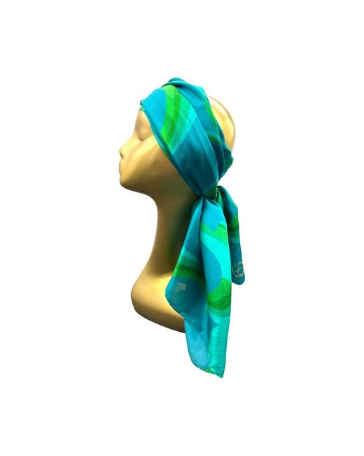 Julia Clancey Green Jcjc Silk Scarf