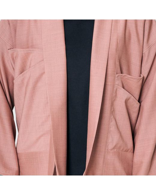 MOE Brown Rose Wool Vest Jacket