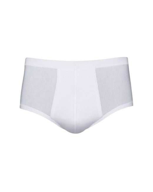 Zd - Zero Defects White Sepang Modal Fly Front Brief for men