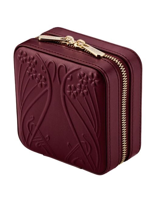Wolf Red Liberty Small Travel Jewellery Zip Case