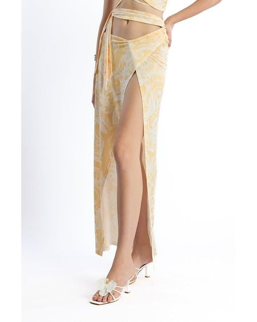 No'design Natural Glide Slit Maxi Skirt