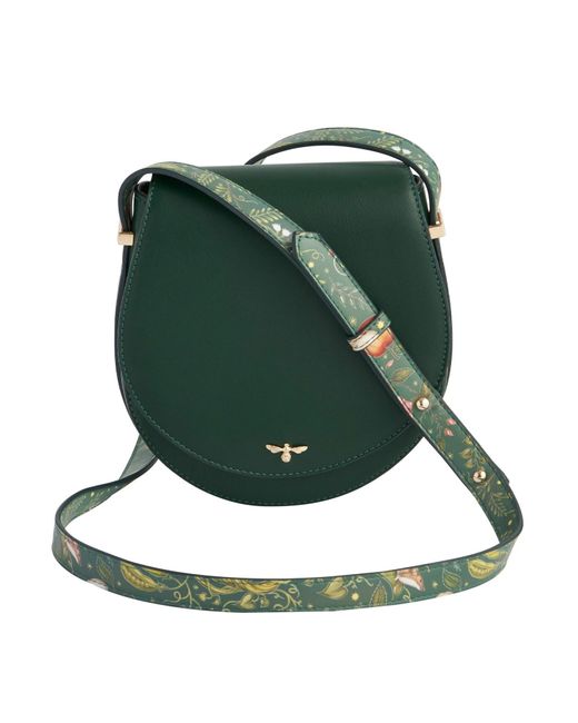 Fable England Green Into The Woods Saddle Bag