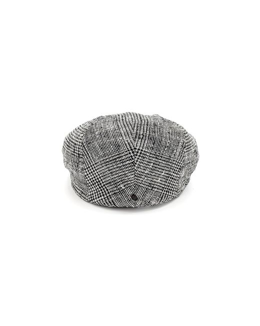 DORIA 1905 Gray Prince-Of-Wales Fabric Coppola for men