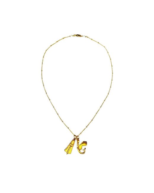 Lexi Jewelry Metallic Snorkeling Charm Necklace