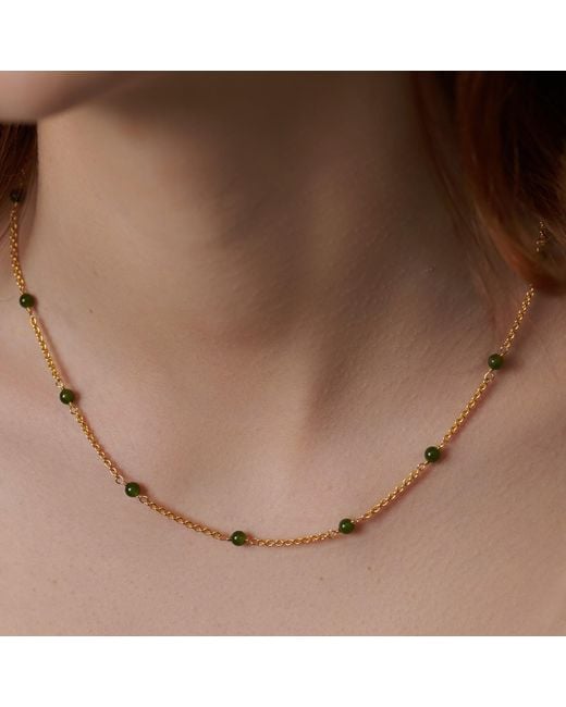 Janus Edinburgh Metallic Wadj Jasper Vermeil Necklace