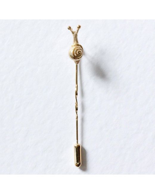 Lee Renee Metallic Baby Snail Tie Pin for men