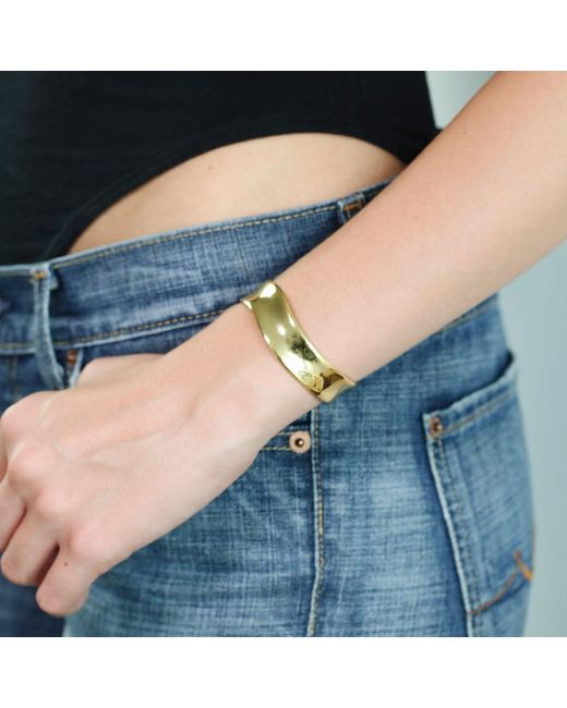 Miss Cecilia Yellow Curve Cuff Bangle