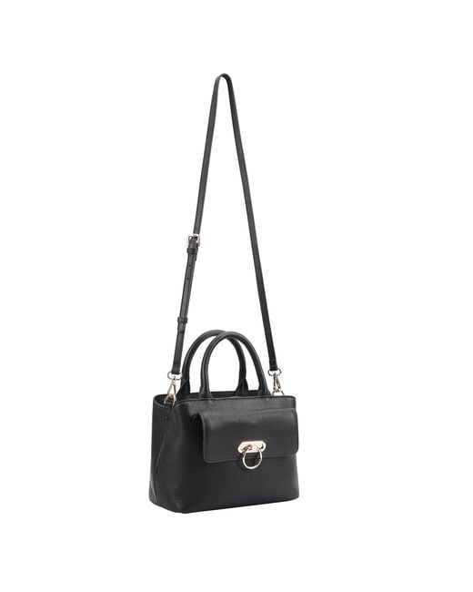 Paul Costelloe Black Navarre Leather Crossbody Bag