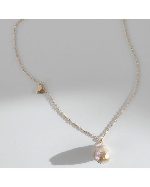 Herself Collections Metallic 14K Claudia Pearl Necklace