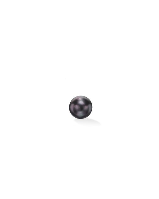 Dower & Hall Black Single Peacock Freshwater Luna Pearl Stud for men