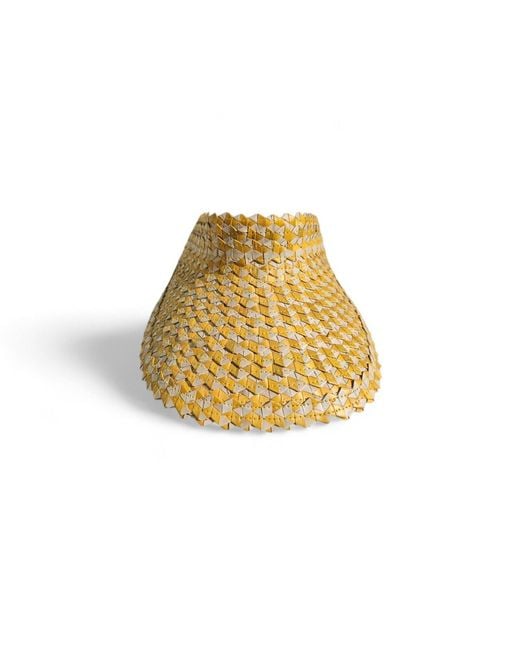 OhSun Metallic Neutrals Straw Visor