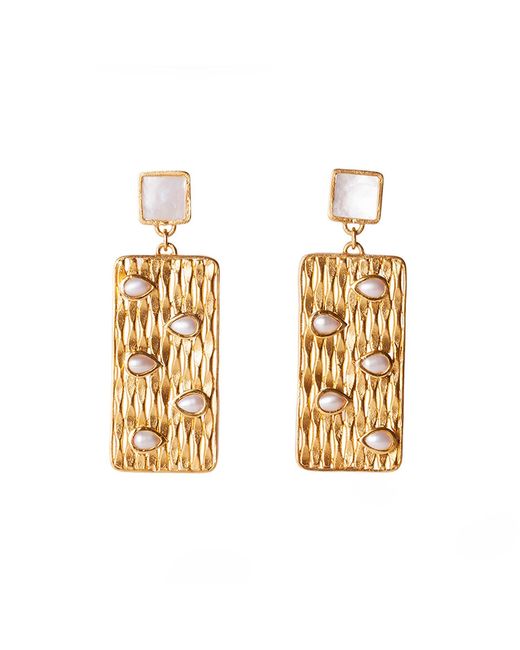 Christina Greene Metallic Peakaboo Earrings