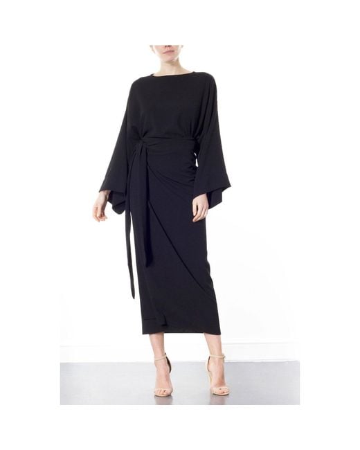 Meem Label Blue Amari Wrap Skirt