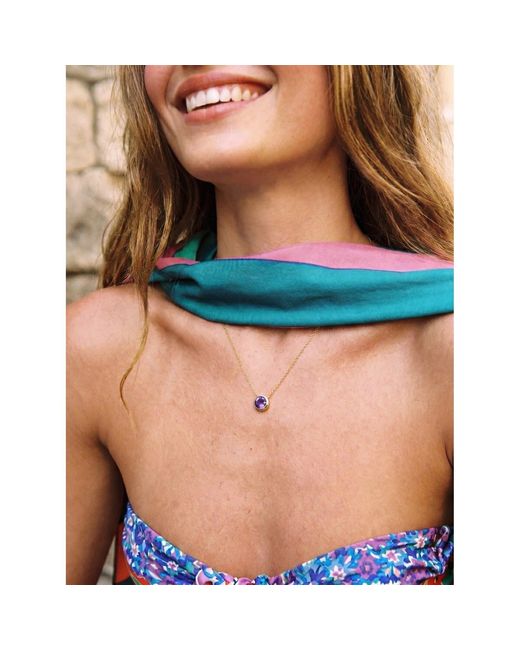By Virgo Metallic Amethysta Necklace