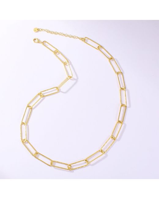 Rare Matters Jewelry Metallic Streamline Chain Necklace