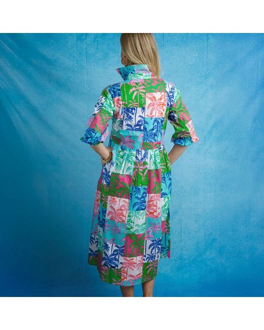 Mary Marshmallow Blue Frannie Dress Long