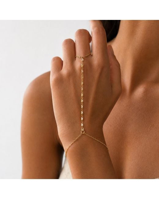 La Soula Jewelry Metallic Solea Hand Chain