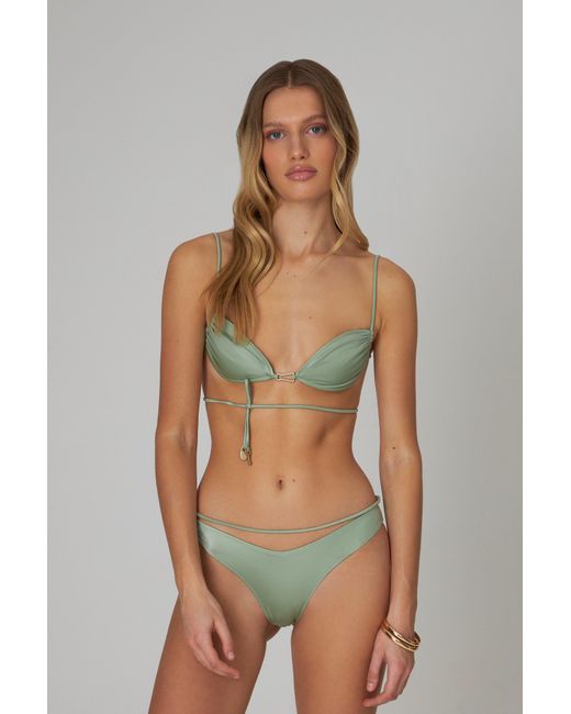 Bianca Resortwear Green Lulu Swim Bottom