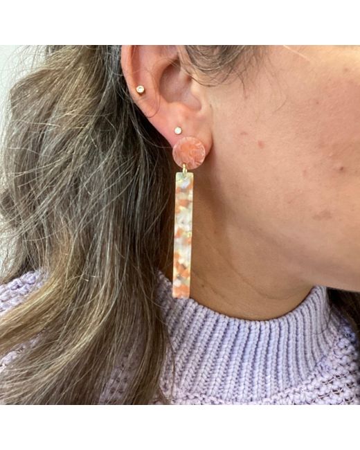 CLOSET REHAB White Neutrals Matchstick Drop Earrings