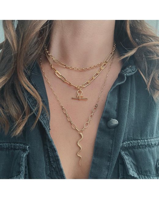 IN CAUDA VENENUM Metallic Wadjet Necklace