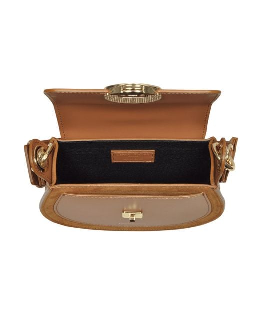 Le Parmentier Brown Yucca Suede & Leather Shoulder Bag