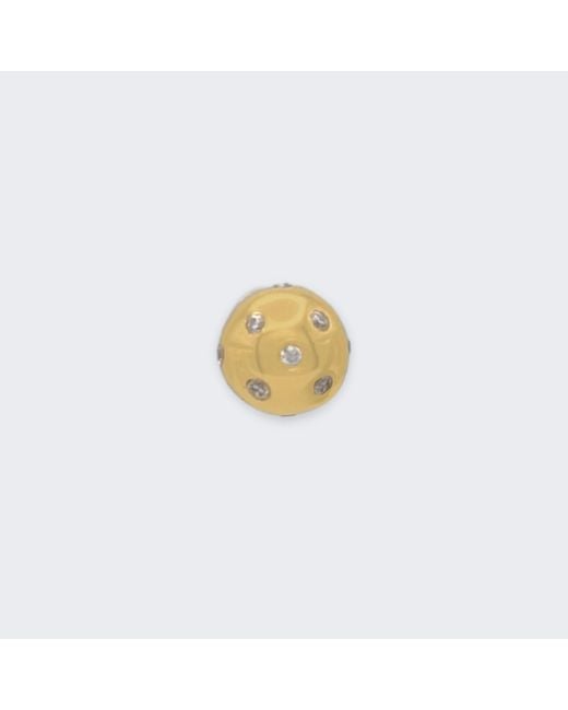 Frenvyrn Metallic Fran 18K Vermeil Ball Stud Earring Single for men