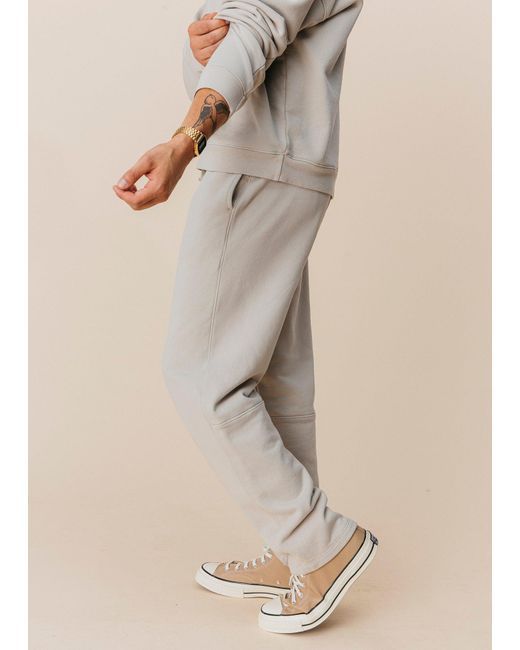 Ocio Leisurewear Gray Neutrals Straight Leg Pant for men