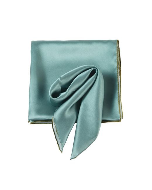 Soft Strokes Silk Green Pure Silk Scarf Tree Solid Colour Collection Sage Large