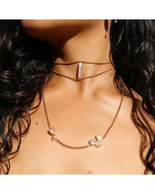Marquise Swim Metallic Necklace