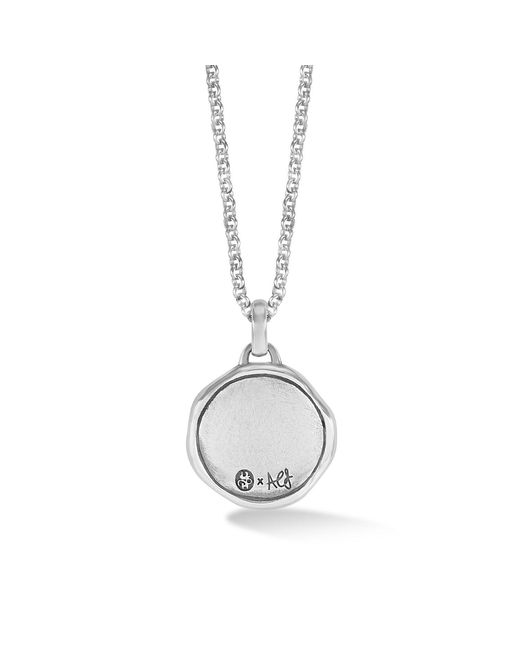 Dower & Hall Black Flying Swallow Talisman Necklace