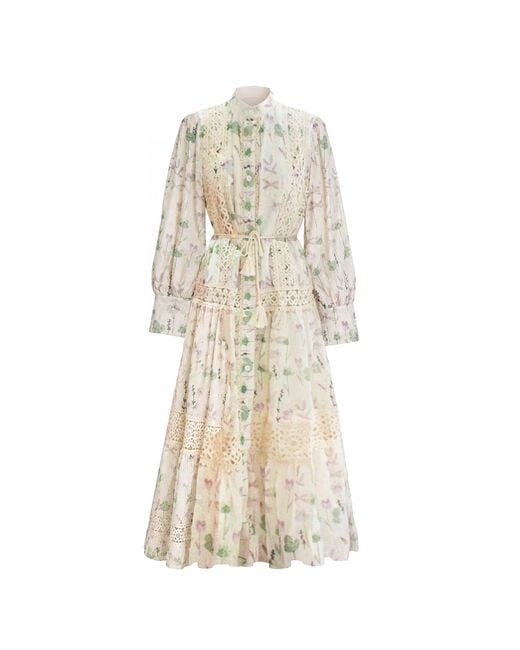 Richa Sharma Natural Elan Lumiere Cotton Dress