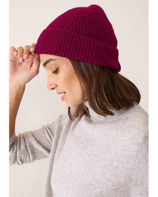 Loop Cashmere Red Cashmere Beanie