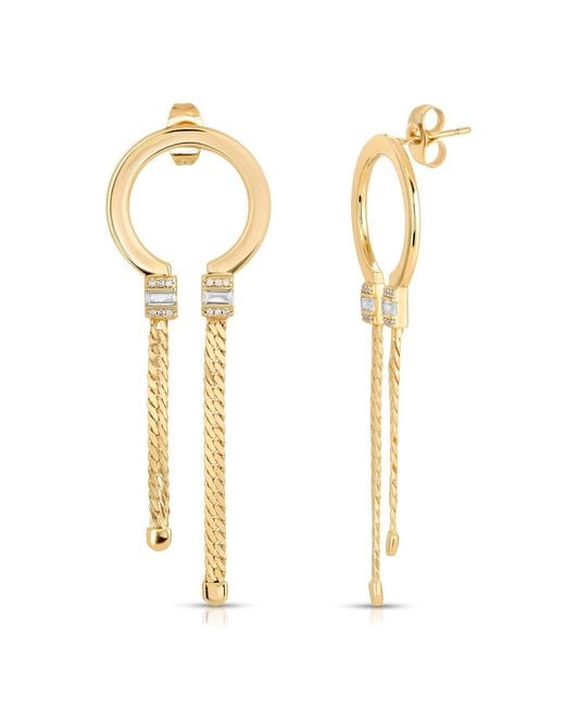Glamrocks Jewelry Metallic Copa Hoops