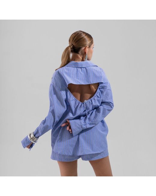 Thisisu Collection Blue Skyline Stripes Shirt
